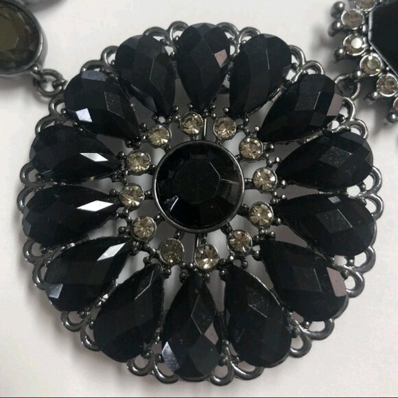 Premier Designs Crochet Black and Yellow Convertible Necklace Brooch PinP - Picture 4 of 8